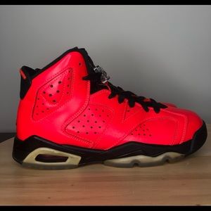 Nike Air Jordan 6 Retro  “Infrared/ Toro” GS Size 4Y/5.5 Women’s (384665-623)